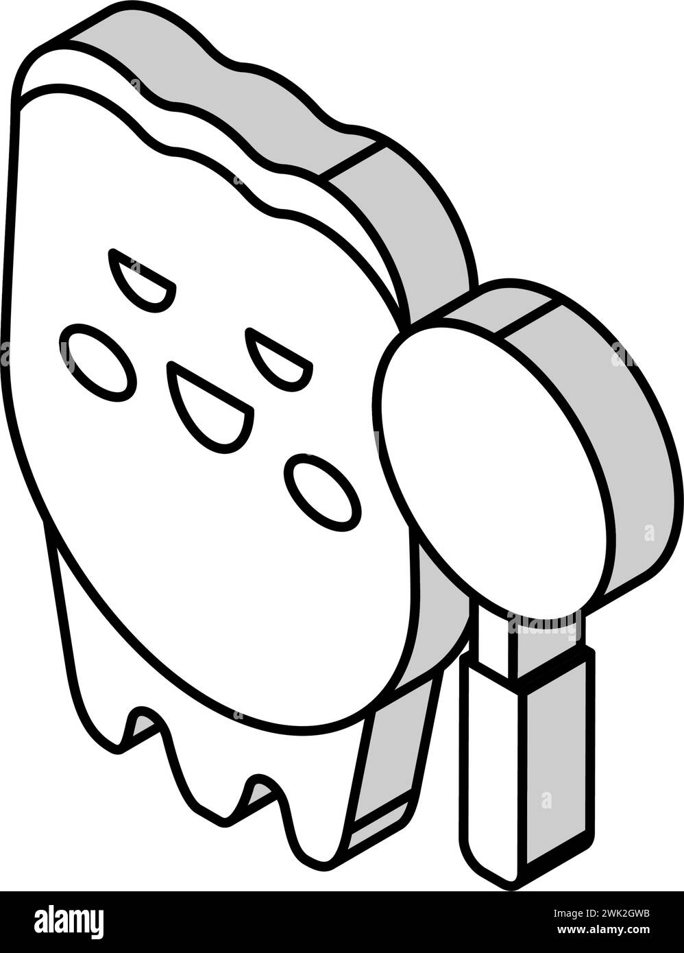 tooth research isometric icon vector illustration Stock Vector Image ...