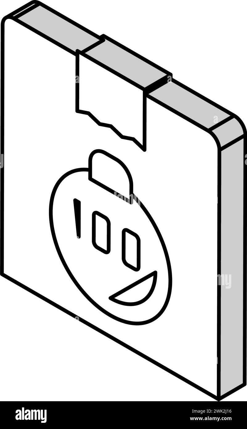 box weight isometric icon vector illustration Stock Vector Image & Art ...