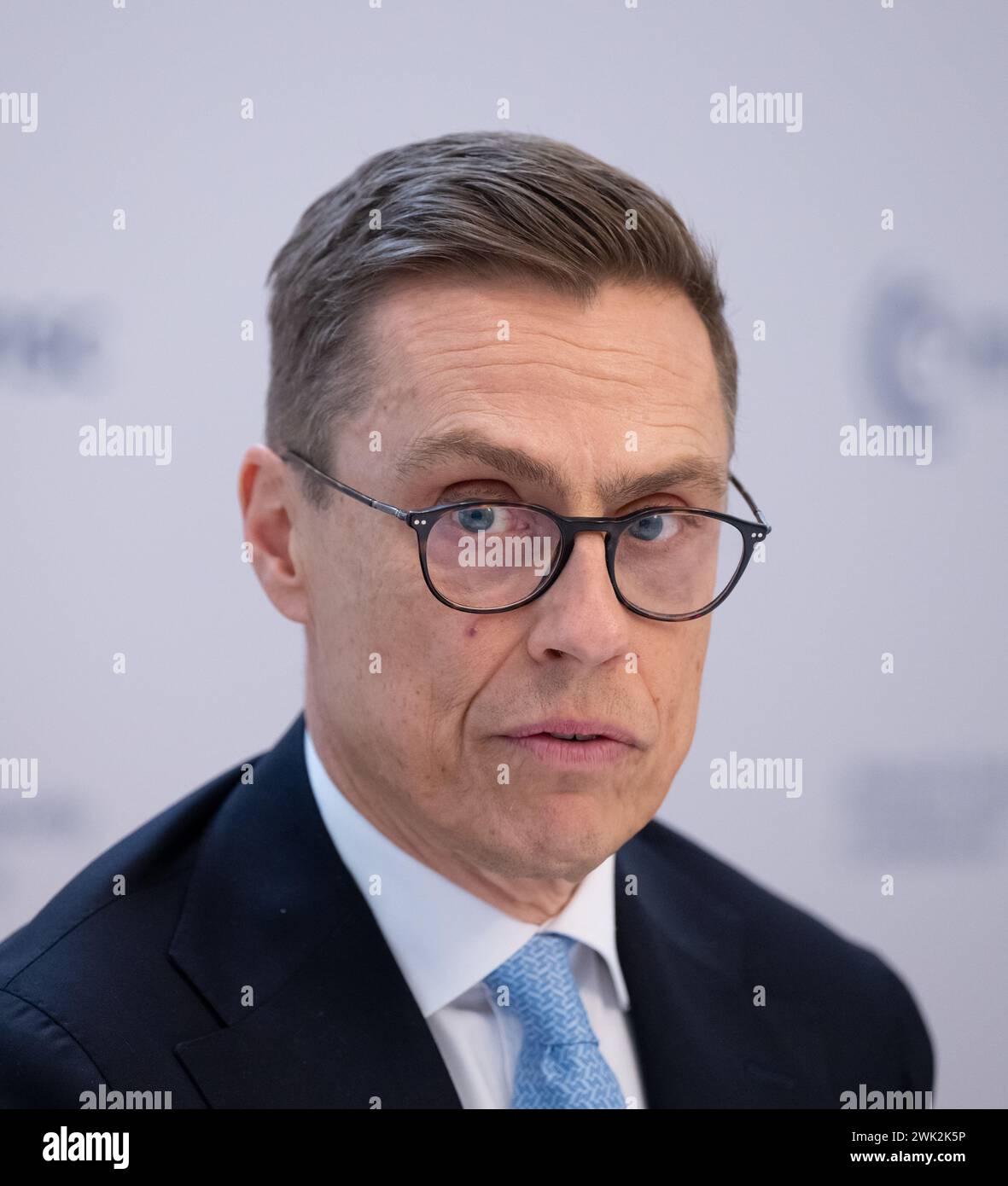 Munich, Germany. 18th Feb, 2024. Alexander Stubb, President of Finland
