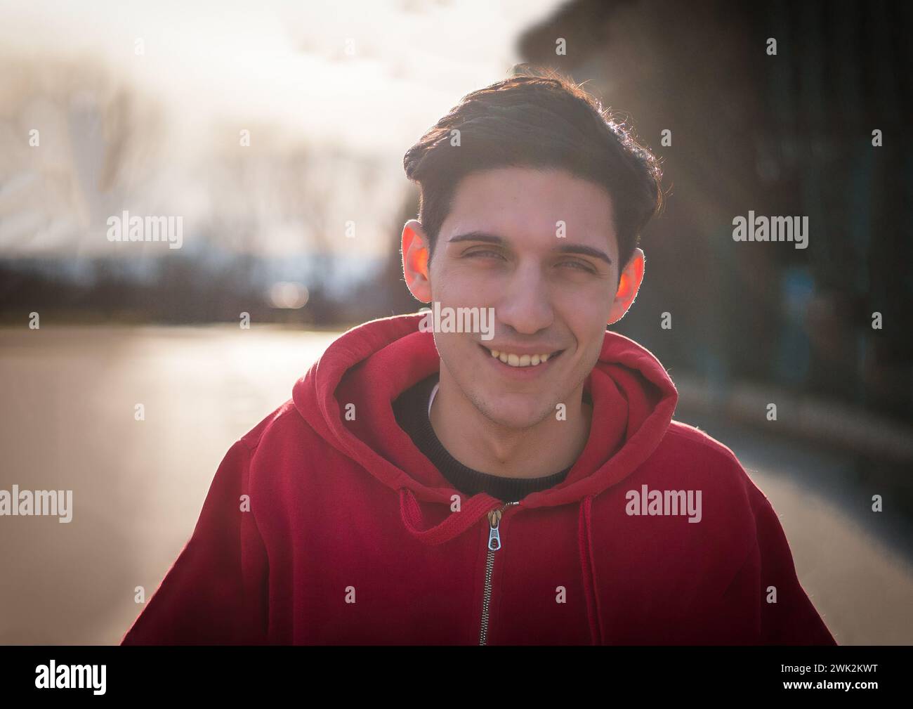 Person In Red Person in red hoodie hi-res stock photography and images - Alamy