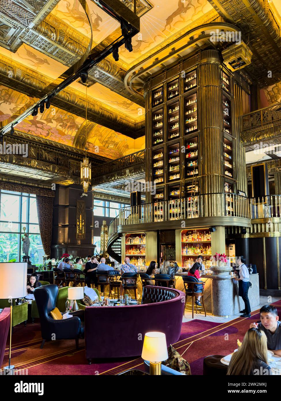 The Atlas Bar in the Parkview Square building in downtown Singapore Stock Photo