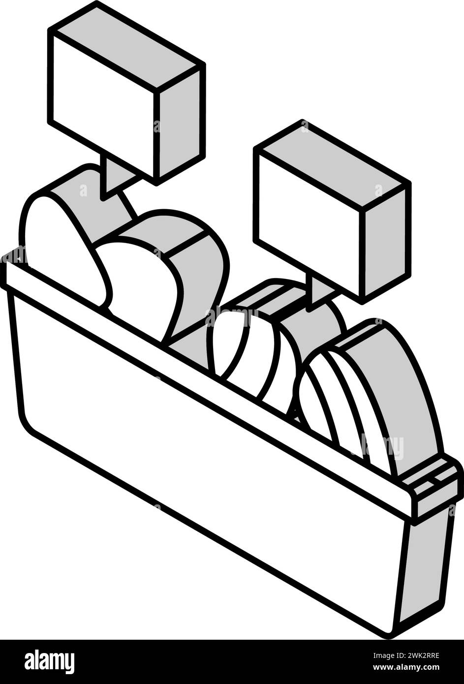 tuna fish meat in container isometric icon vector illustration Stock