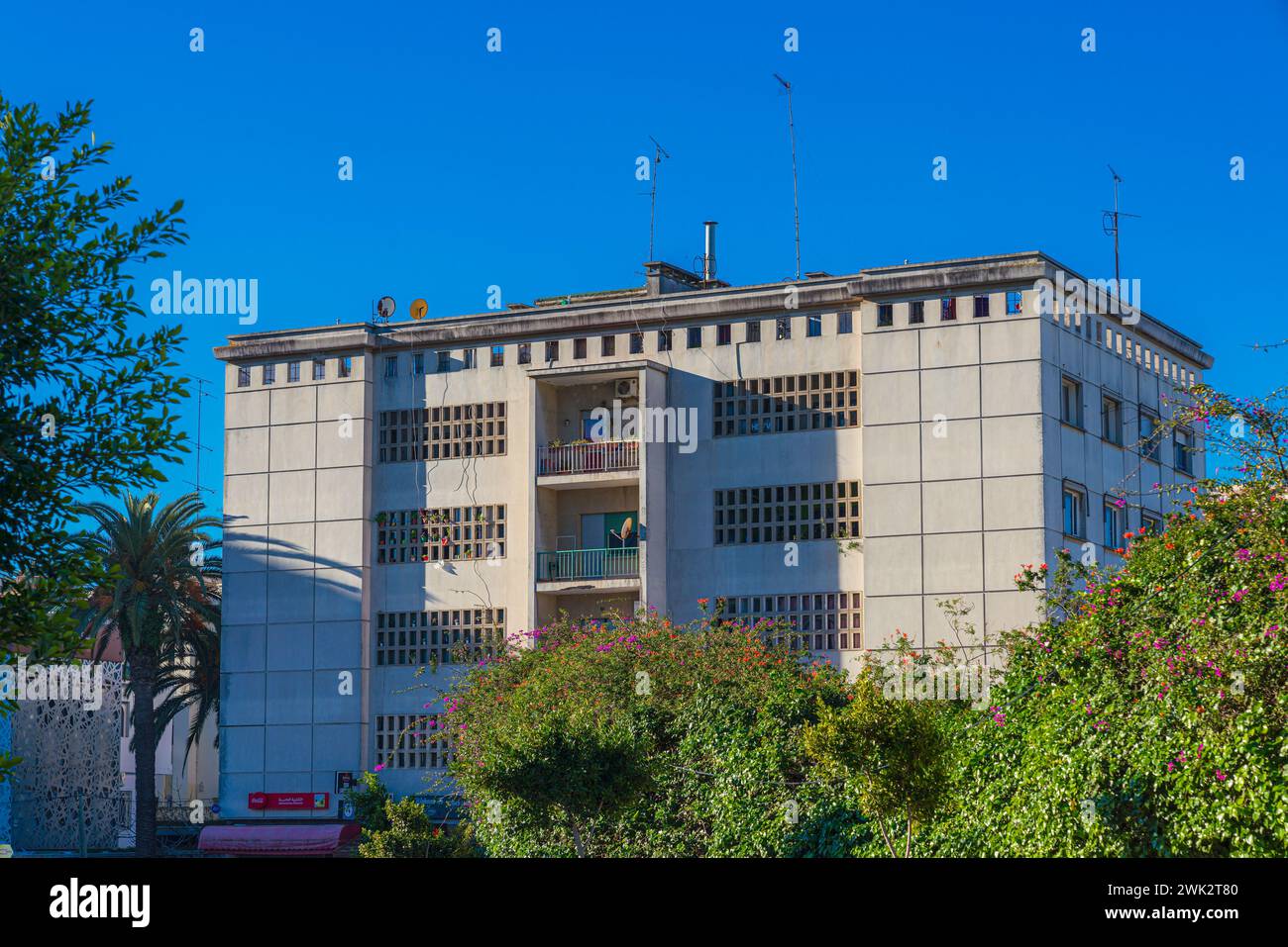 Tanger, Morocco. January 23, 2024. Exterior view of Itesa building