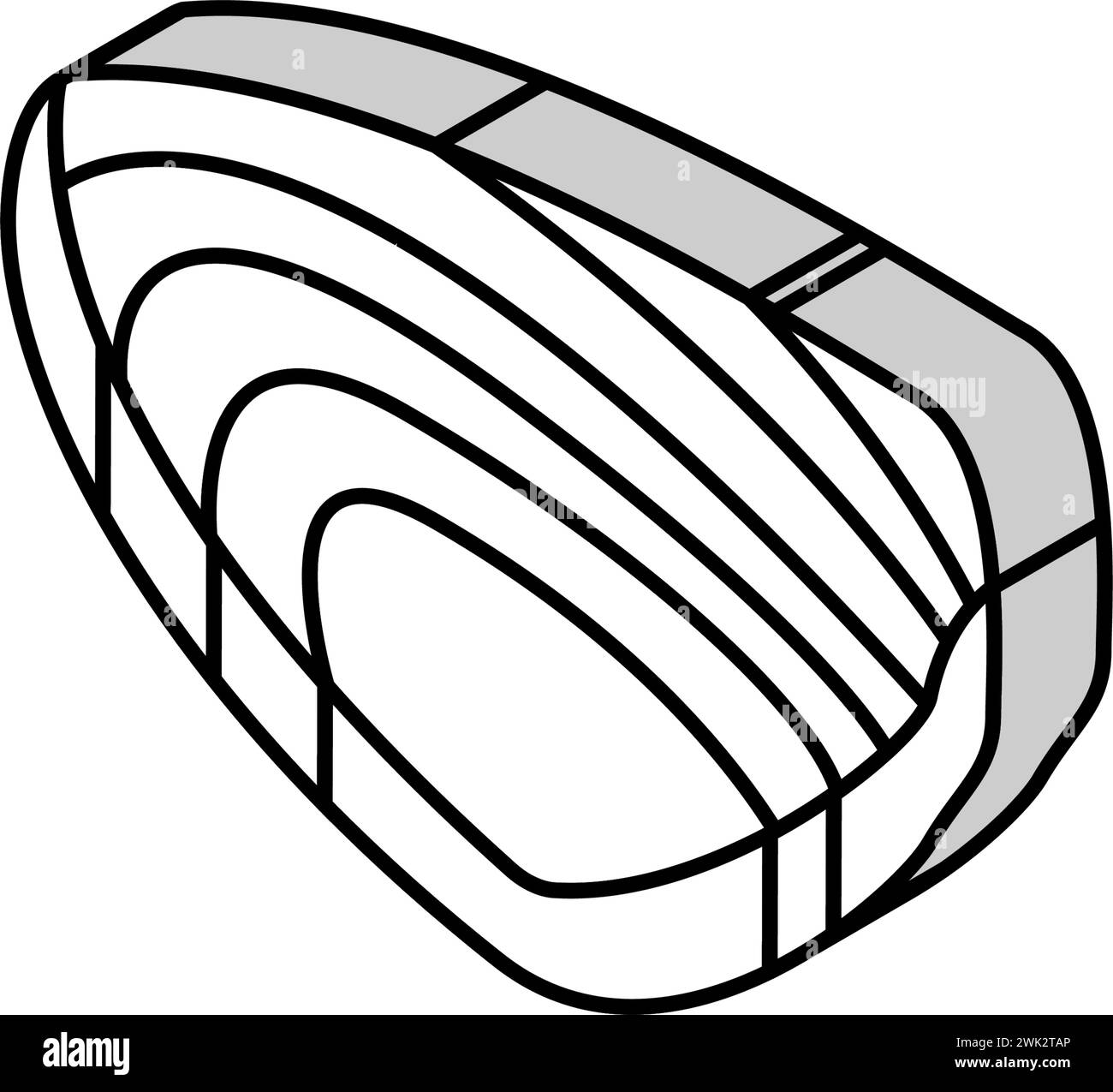 tuna meat fillet isometric icon vector illustration Stock Vector Image