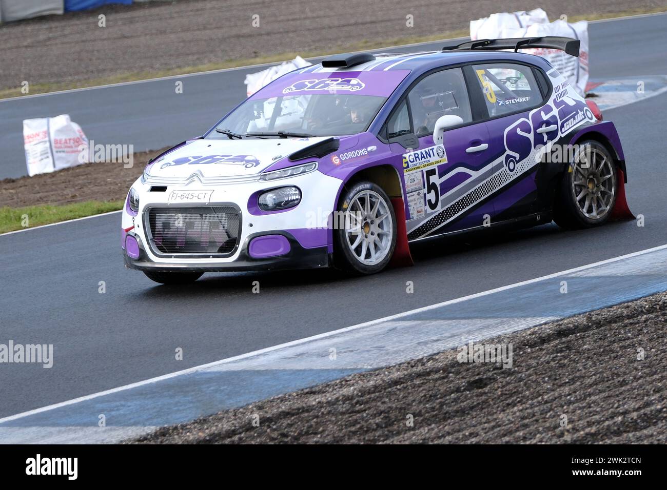 Driver Navigator Rally Dunfermline, UK. 18th Feb, 2024. Competitors take part in the single ...