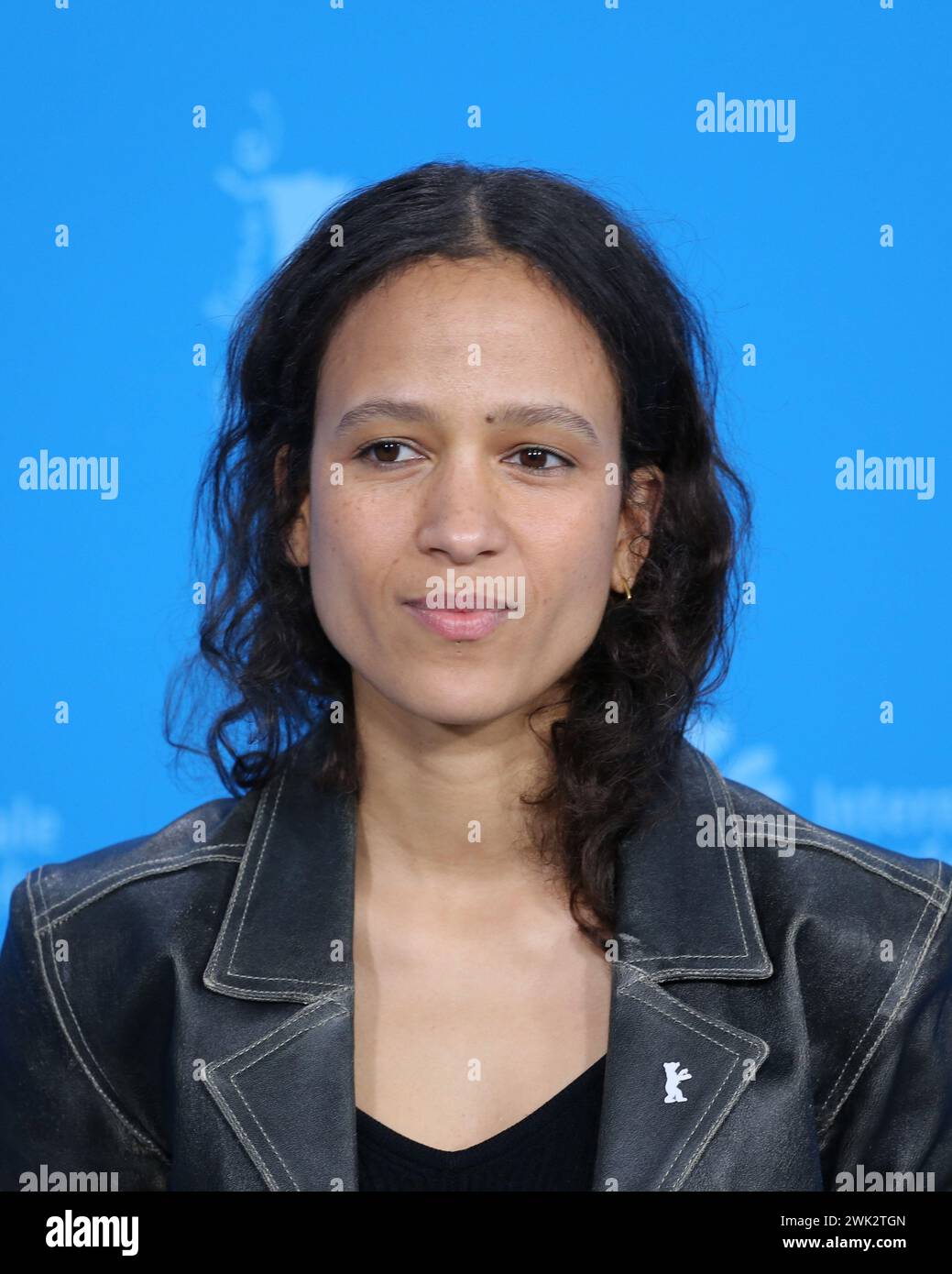 Berlin, Germany. 18th Feb, 2024. Director, Screewriter, Mati Diop at the photo call for the film Dahomey at the 74th Berlinale International Film Festival. Photo Credit: Doreen Kennedy/Alamy Live News Stock Photo