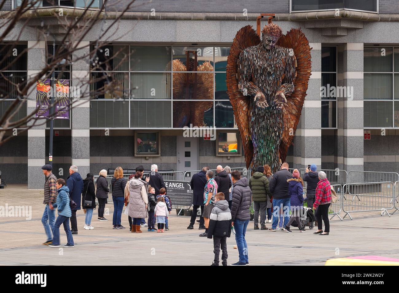 The Knife Angel Residing Outside The Royal Armouries At Leeds Dock In   The Knife Angel Residing Outside The Royal Armouries At Leeds Dock In Leeds City Centre During The Mont Of February 2024 2WK2W2Y 