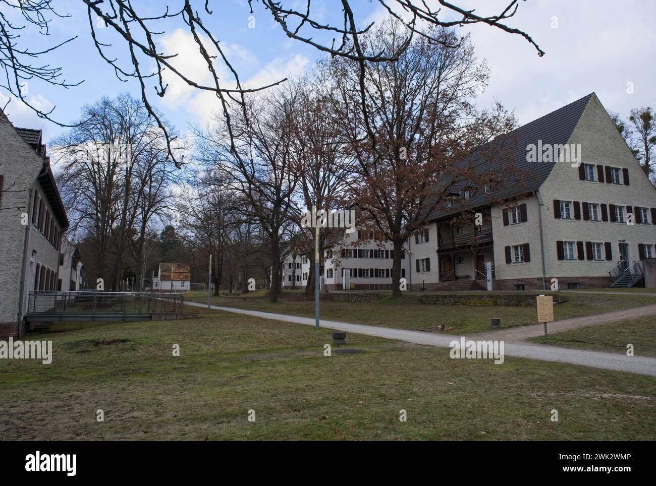 Furstenberg Havel, Germany - Jan 25, 2024: Concentration camp Ravensbruck. More than 130000 woman and children, but also 20.000 men were imprisoned he Stock Photo