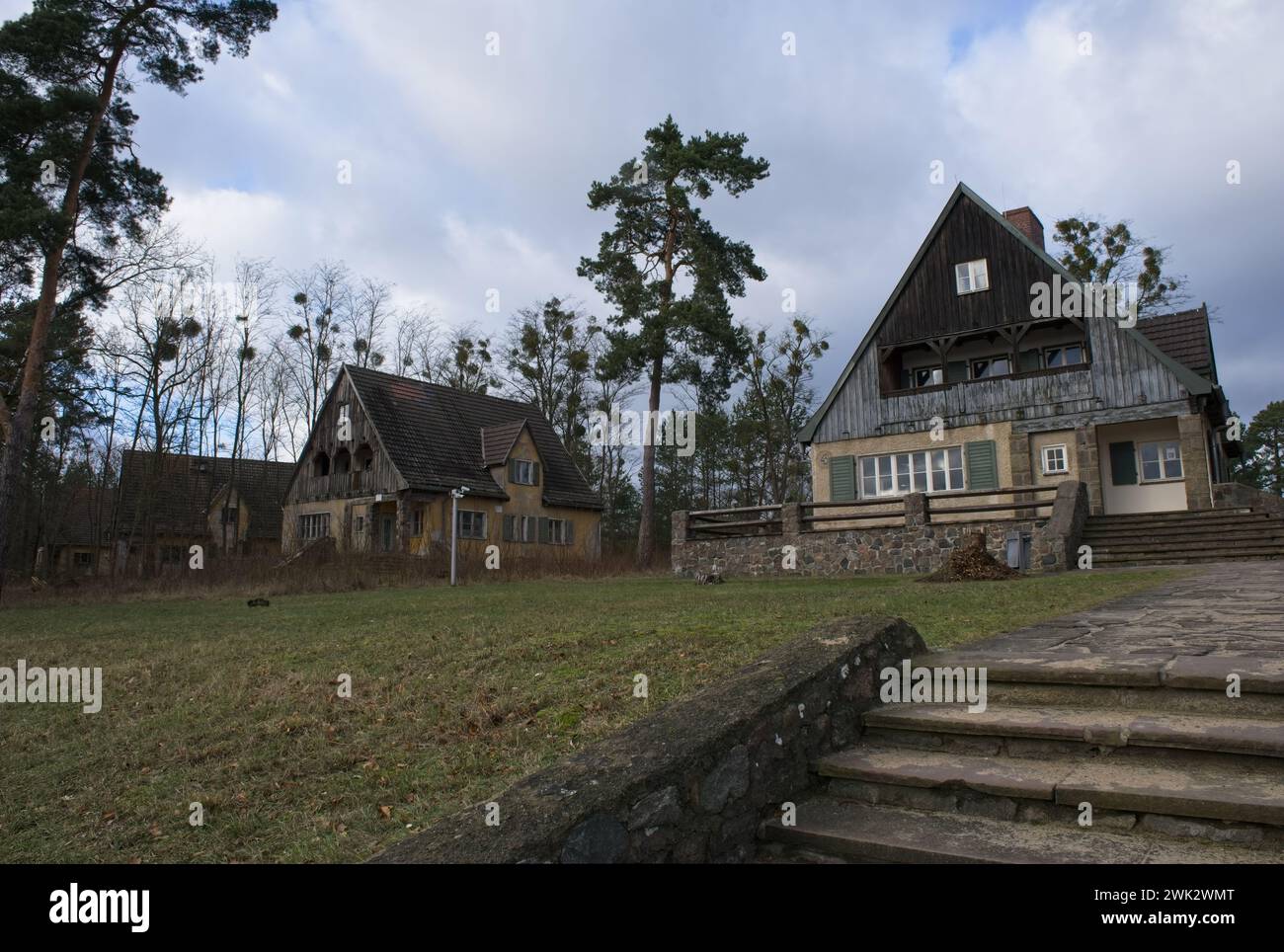 Furstenberg Havel, Germany - Jan 25, 2024: Concentration camp Ravensbruck. More than 130000 woman and children, but also 20.000 men were imprisoned he Stock Photo