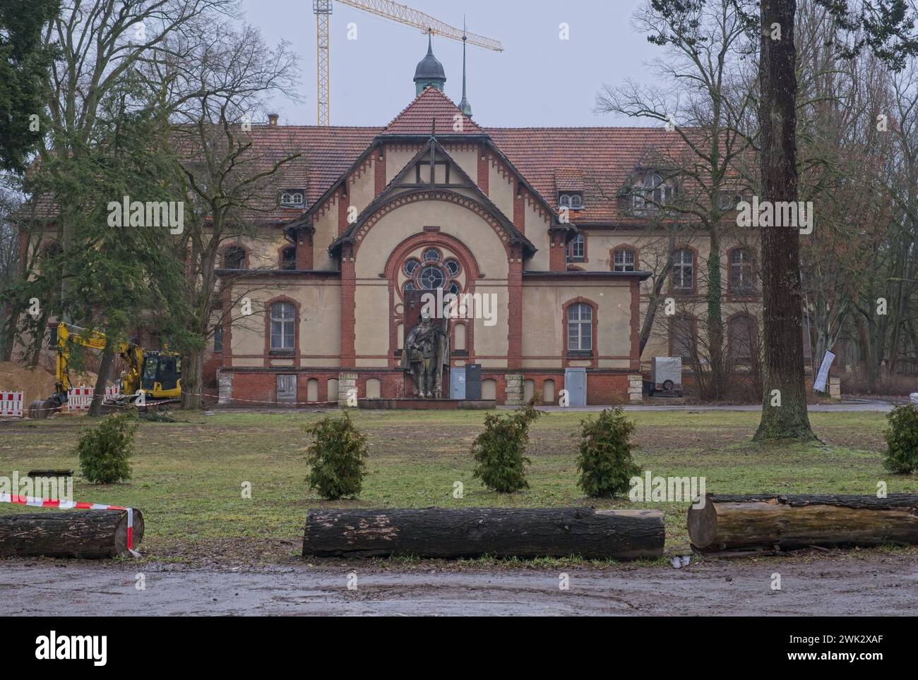 Beelitz, Germany - Feb 3, 2024: Beelitz is where Hitler and Honecker were treated for injuries and aliments sustained in World War I and East Germany’ Stock Photo