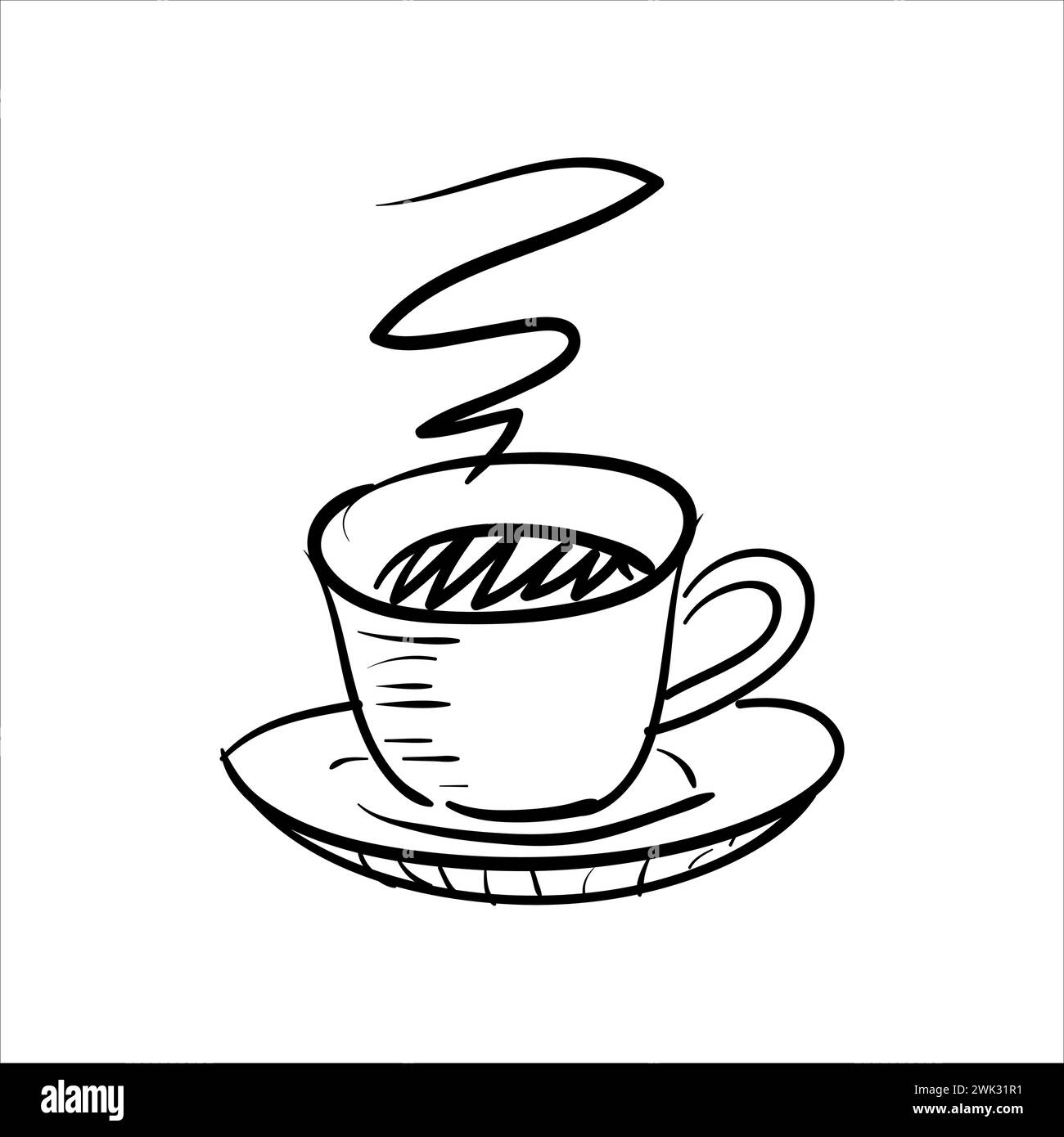 Art Illustration Hand Draw Vector Symbol Icon Of Black Cup Of Coffee Stock Vector Image And Art 2412