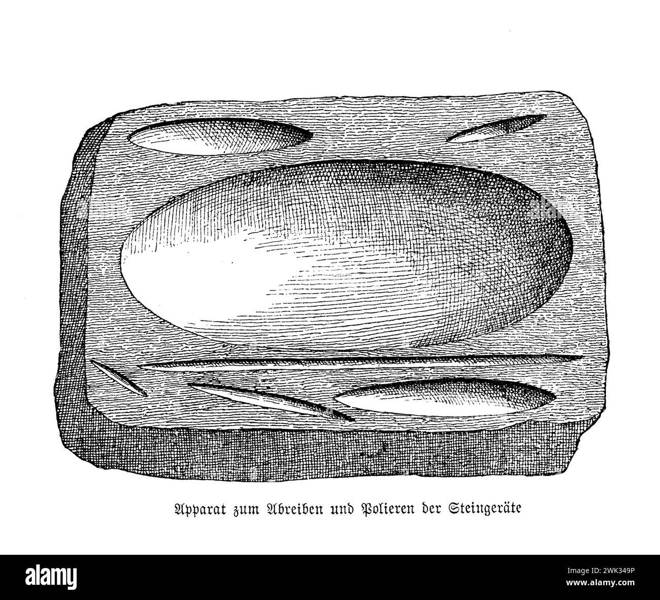 Stone age civilization archeology,manual equipment to rub and polish ...