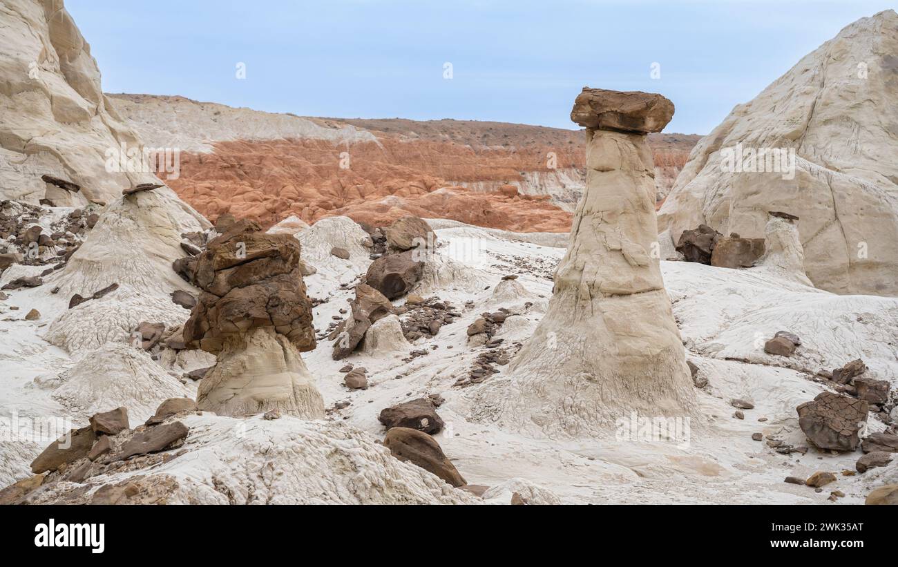 Toadstool Hoodoos Park, near Kanab, Utah. Stock Photo
