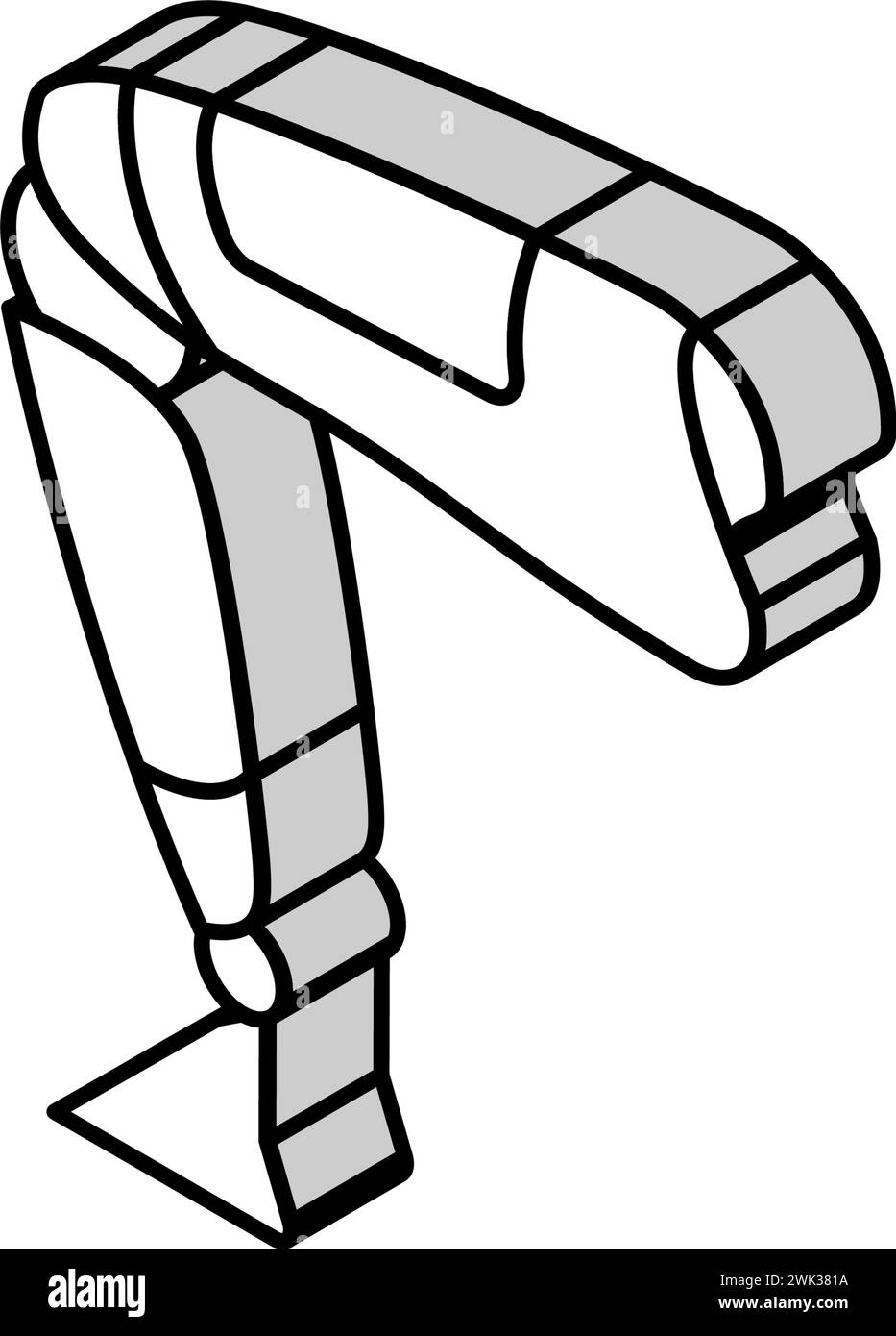 modern leg prosthesis isometric icon vector illustration Stock Vector ...