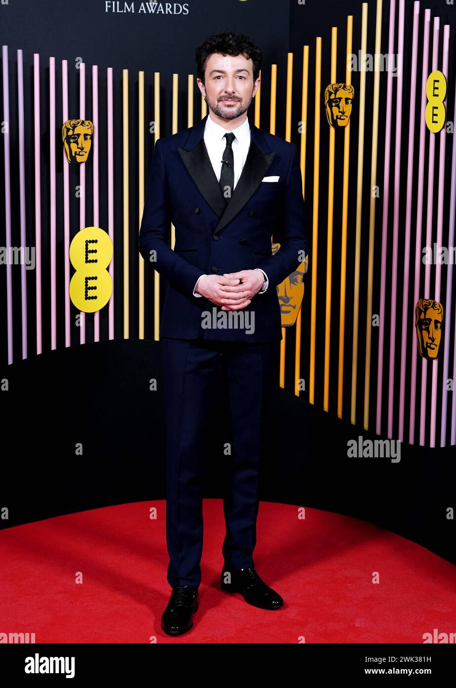 Alex Zane attends the Bafta Film Awards 2024, at the Royal Festival ...