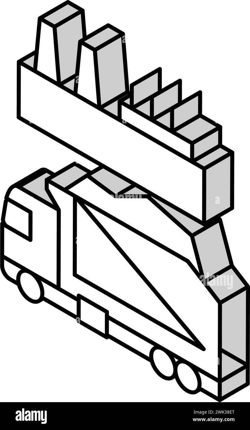 recycling plant worker sorting garbage isometric icon vector ...