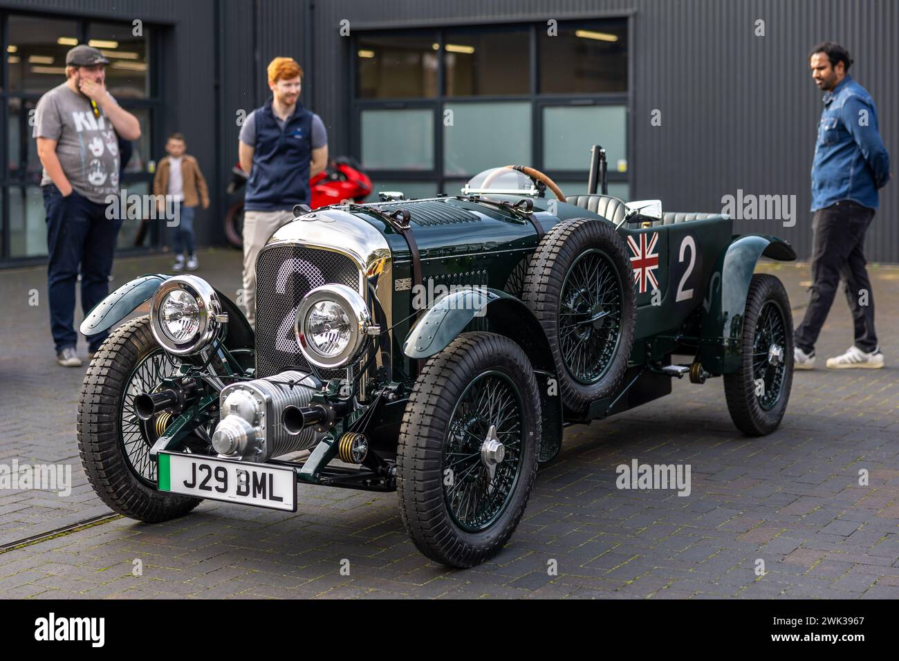 The Little Car Company - Bentley Blower Jnr,  on display at the Bicester Heritage Scramble on 8th October 2023. Stock Photo
