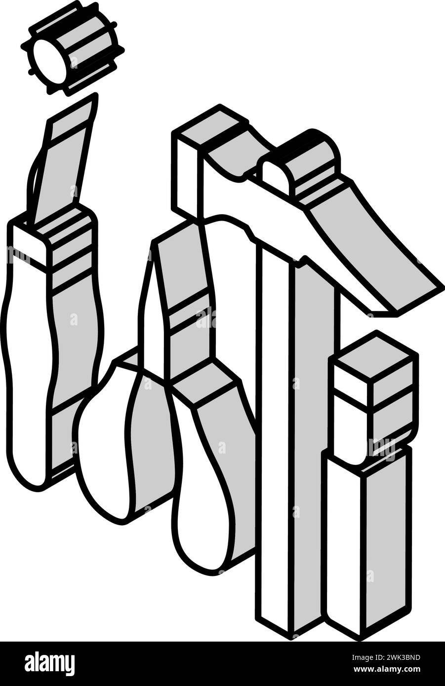 shoes repair tools isometric icon vector illustration Stock Vector ...