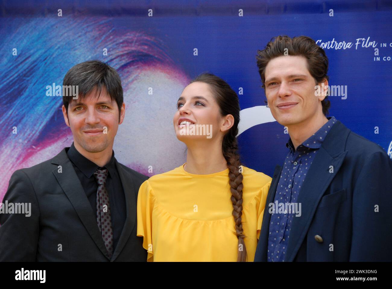 Rome, Italy 10 may 2017 House of Cinema- Presentation film ' 2Night ' - Ivan Silvestrini,Matilde Gioli and Matteo Martari Stock Photo