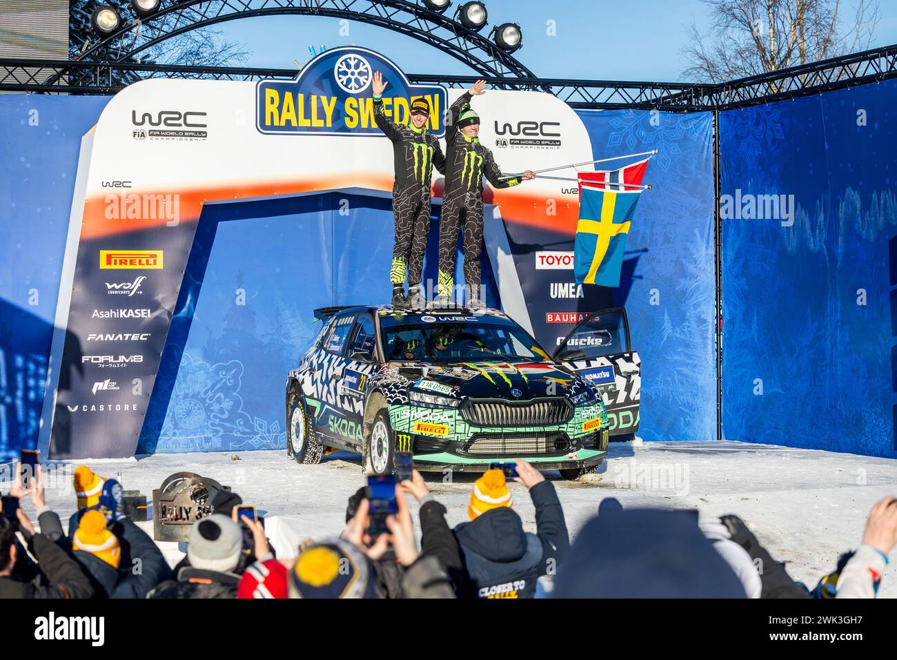 SOLBERG Oliver, EDMONDSON Elliott, Skoda Fabia RS Rally2, portrait ...