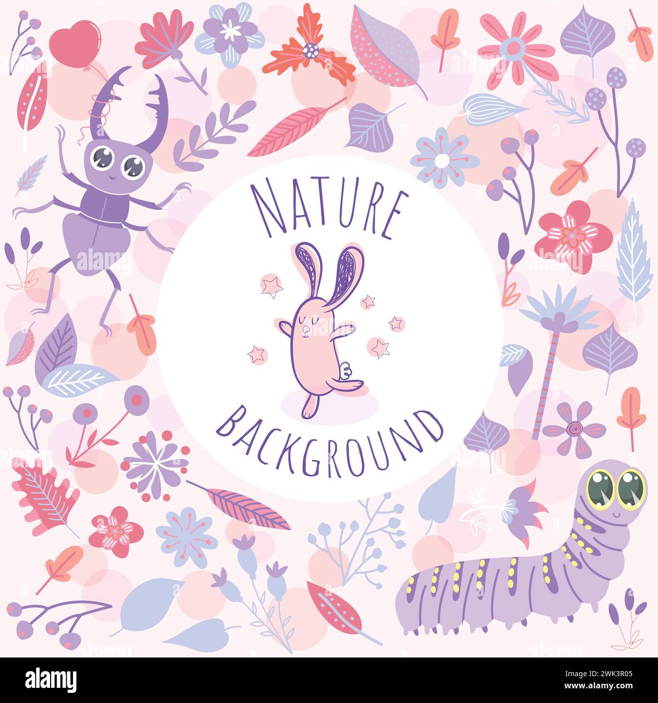 Nature pastel background Stock Vector Image & Art - Alamy