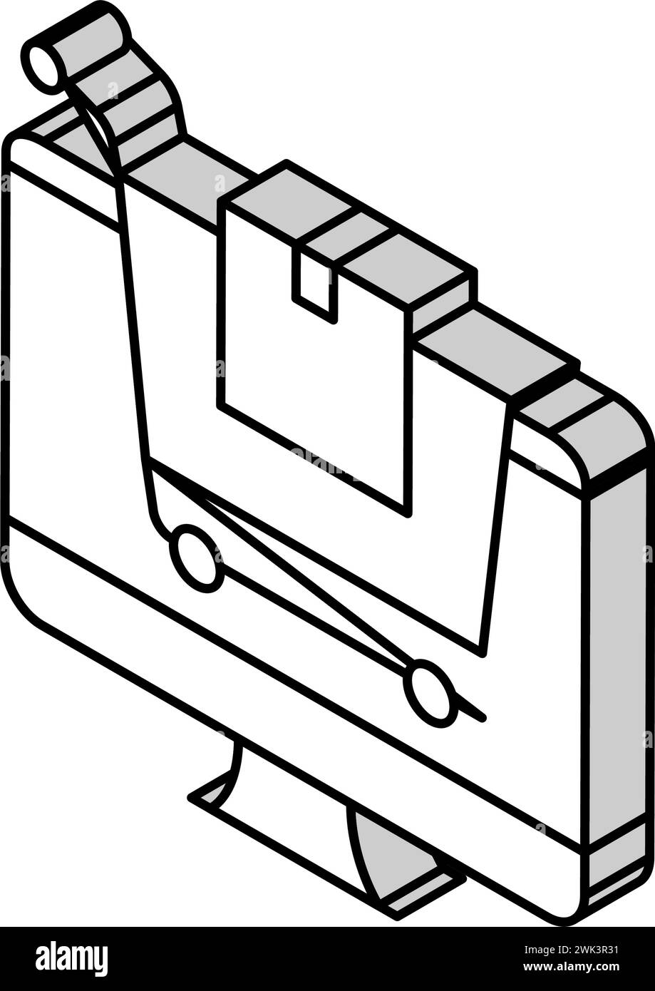 online store isometric icon vector illustration Stock Vector Image