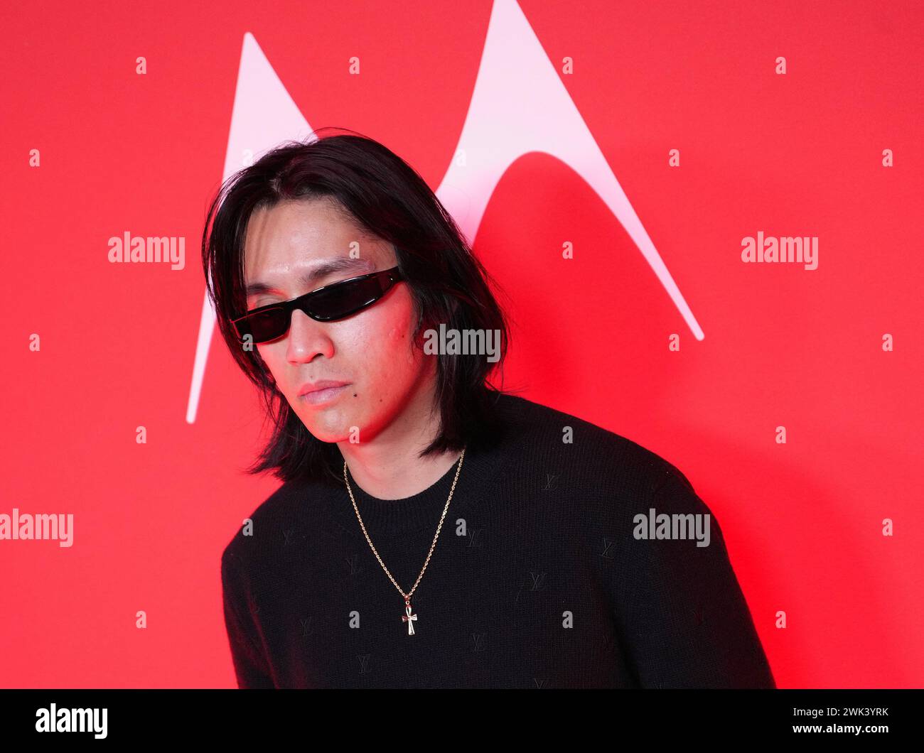 Los Angeles, USA. 17th Feb, 2024. Eyedress arrives at the 88rising's