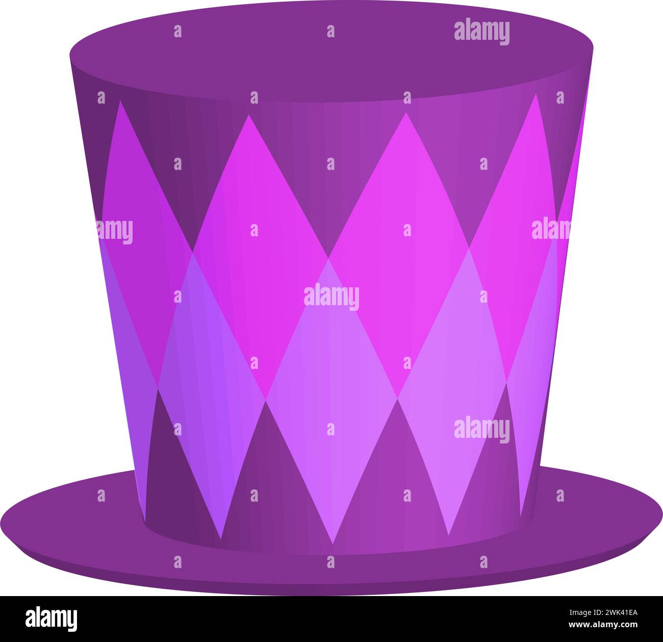 Purple Carnival top isolated on the white background vector illustration Stock Vector
