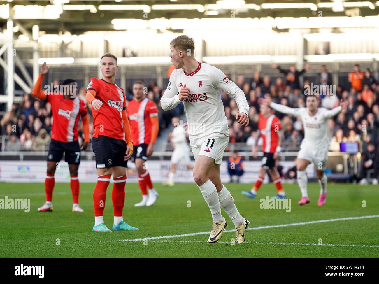 Hojlund manchester united celebration hi-res stock photography and ...