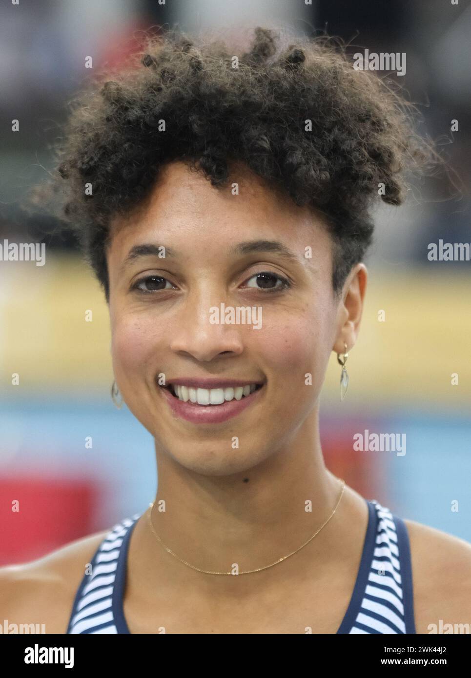 Leipzig, Germany. 18th Feb, 2024. Athletics/indoor German