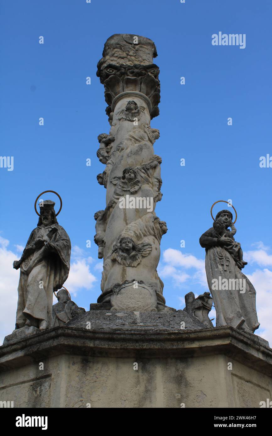 Holy Trinity Sculpture, Koszeg Stock Photo