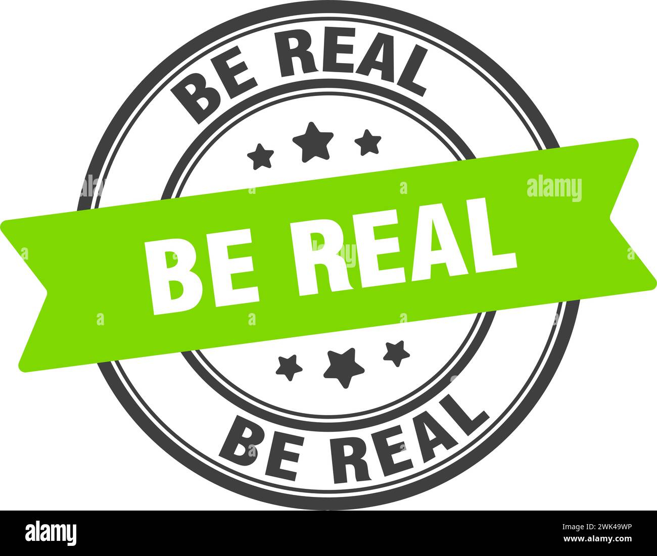 be real stamp. be real round sign. label on transparent background ...