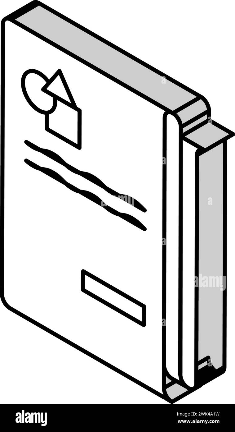 abstract report isometric icon vector illustration Stock Vector Image ...