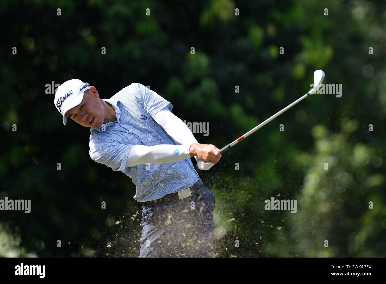 SERDANG FEB 18 Kevin Yuan of Australia shot his tee at the 2nd hole