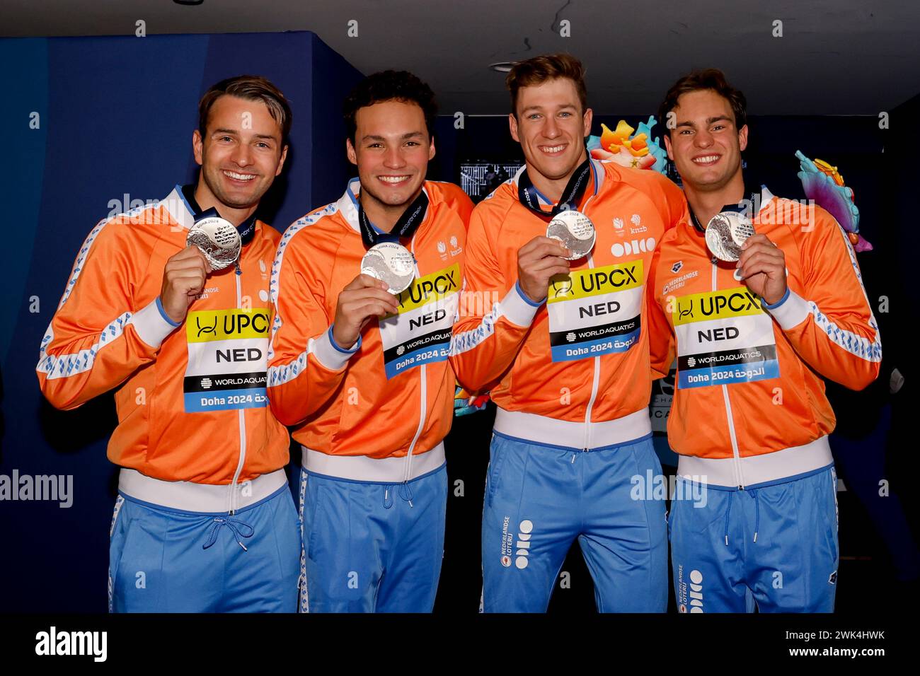 Swimming 4x100m medley relay men final hires stock photography and