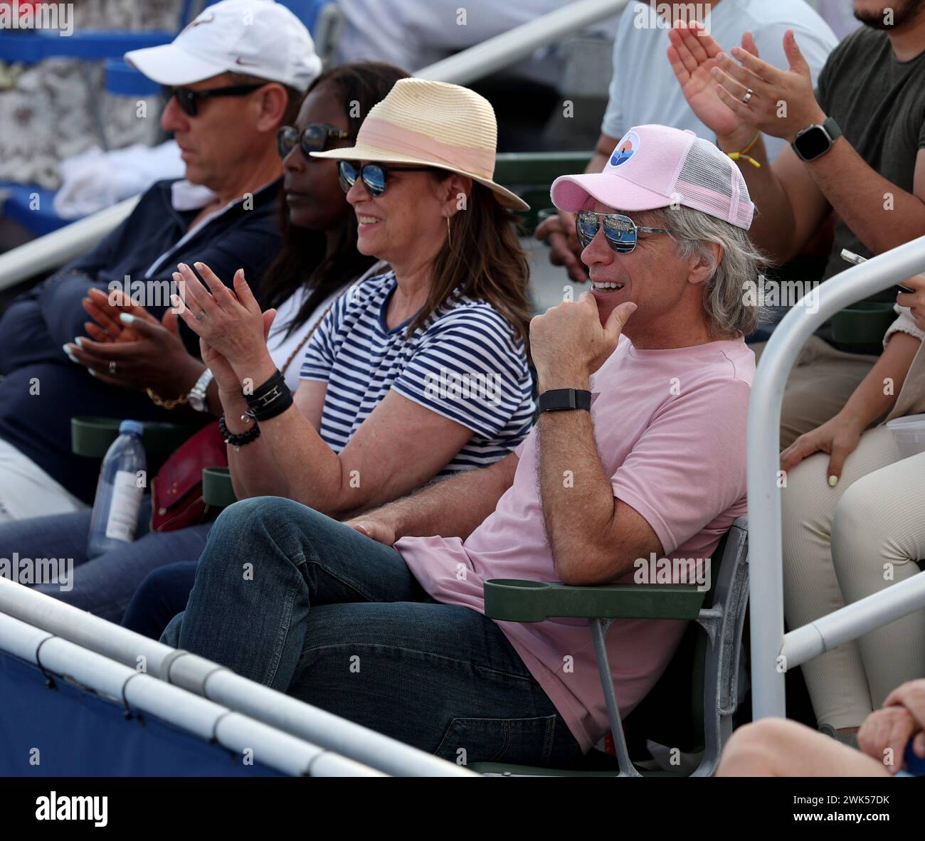 Delray Beach, FL, USA. 17th Feb, 2024. Singer Jon Bon Jovi and wife