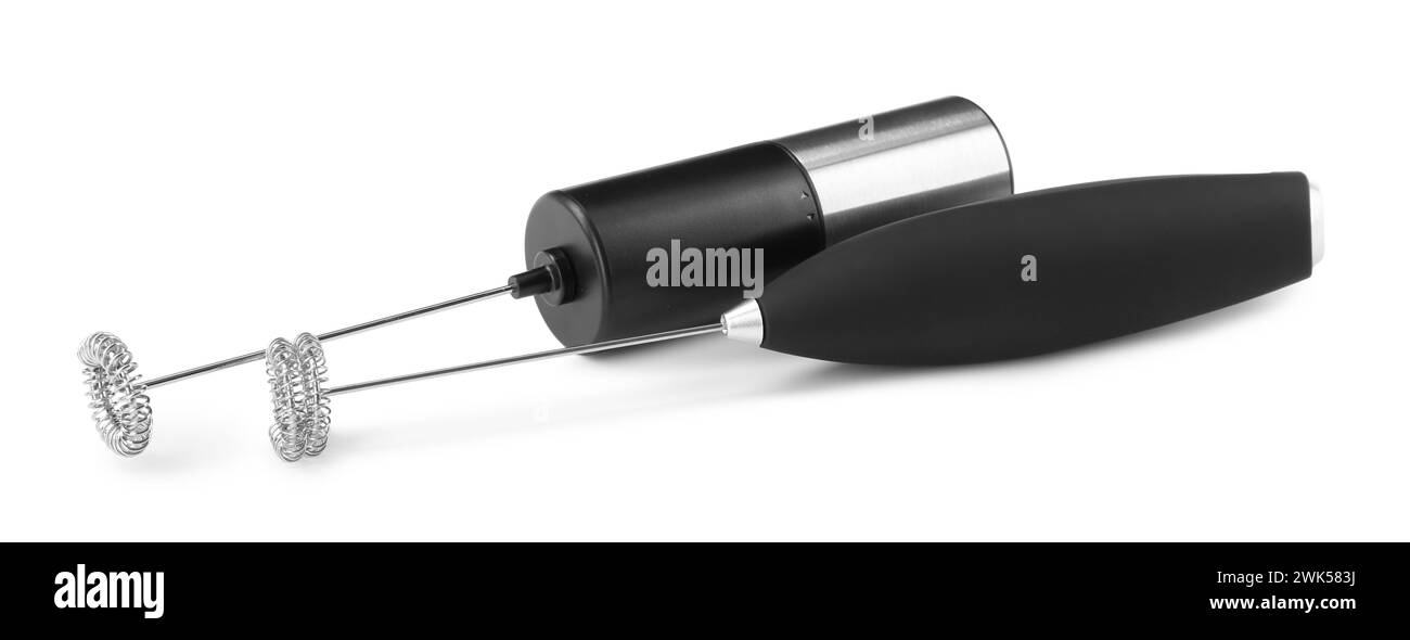 Two milk frother wands isolated on white Stock Photo Alamy