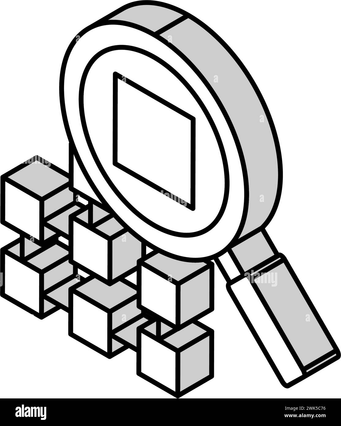 research neural network isometric icon vector illustration Stock Vector ...
