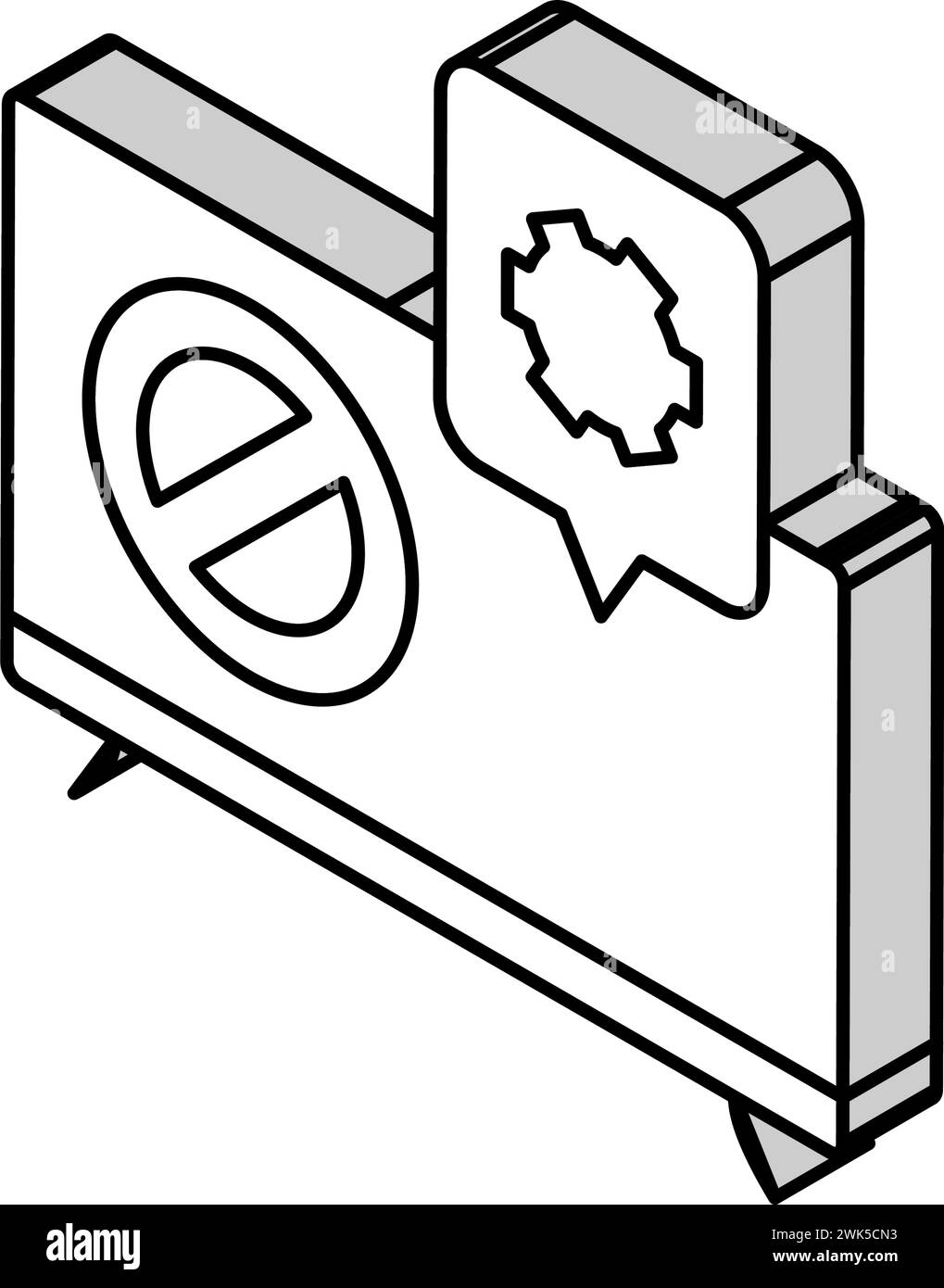 tv repair isometric icon vector illustration Stock Vector Image & Art ...