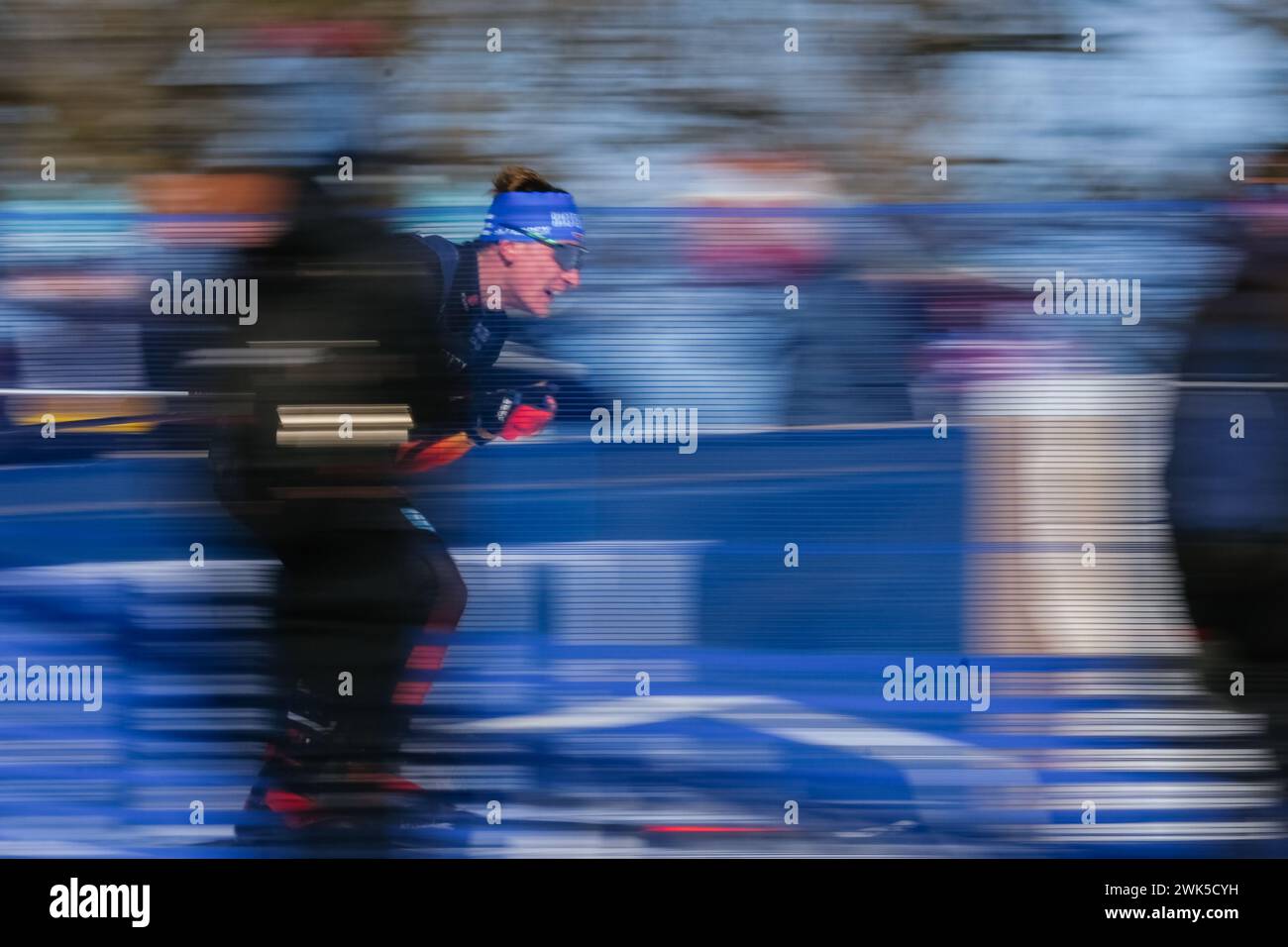 Minneapolis, Minnesota, USA. 18th Feb, 2024. Skiiers during the 10km