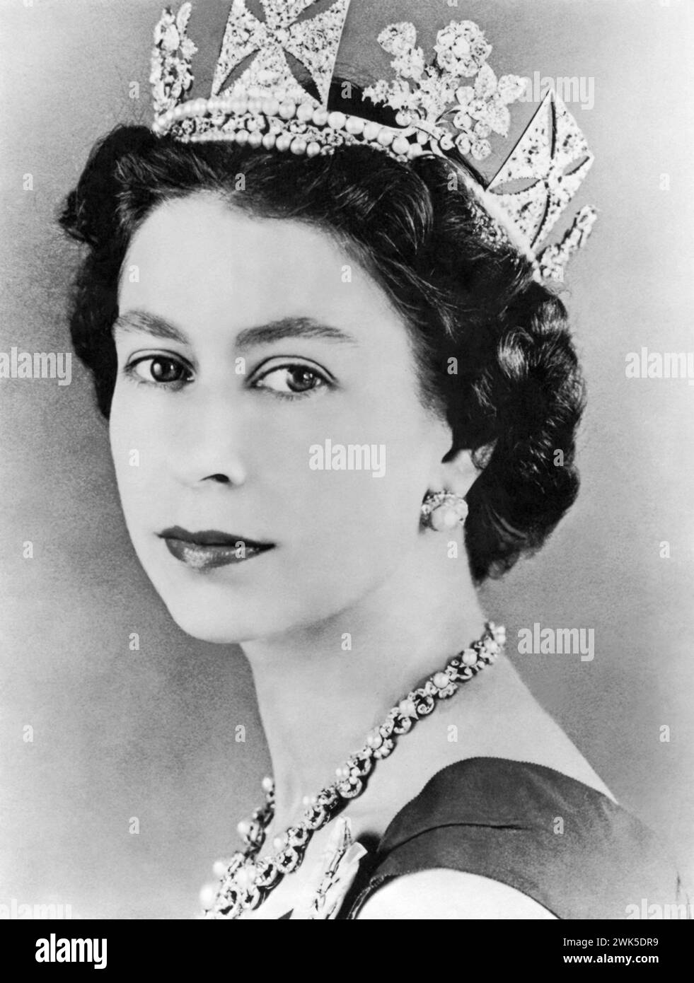 Young Queen Elizabeth II (1926-2022) on October 10, 1957. Stock Photo