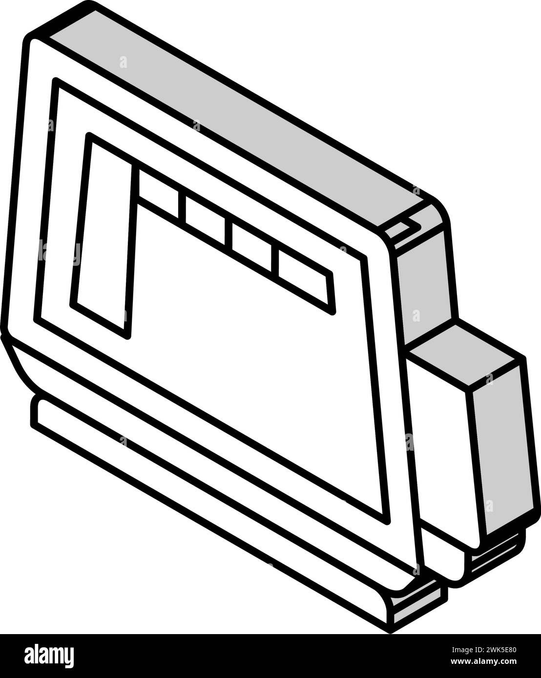 self service pos terminal isometric icon vector illustration Stock ...