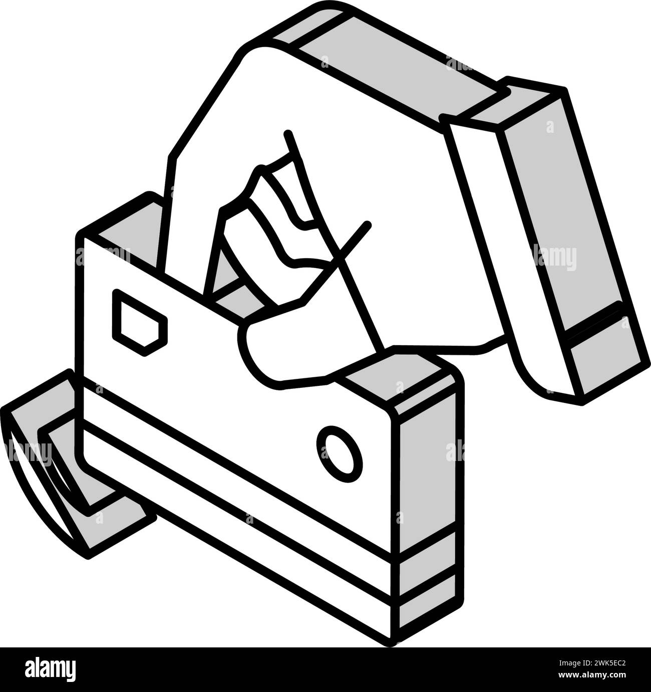 hand holding card with contactless payment chip isometric icon vector ...