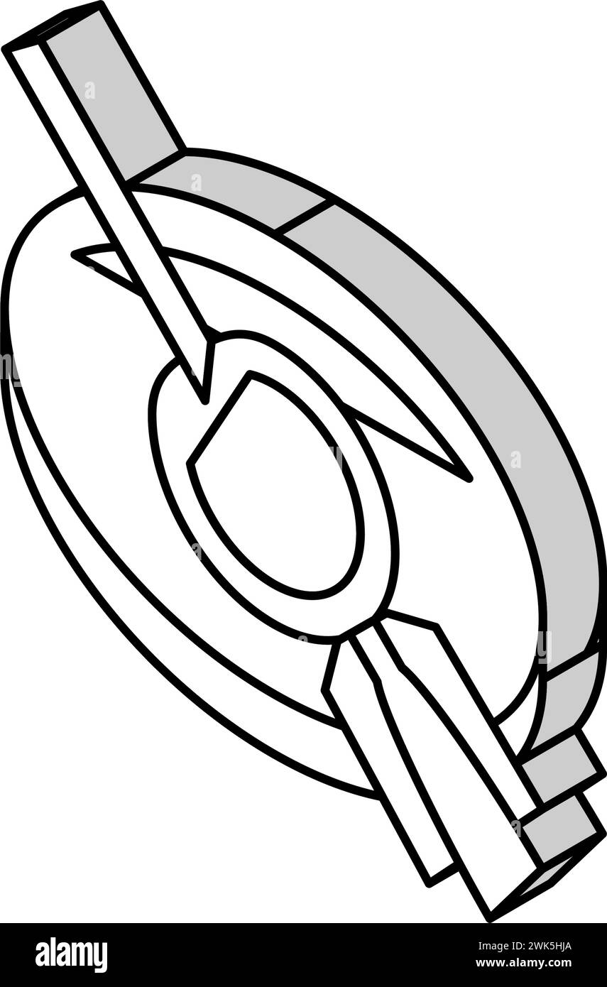 artificial insemination isometric icon vector illustration