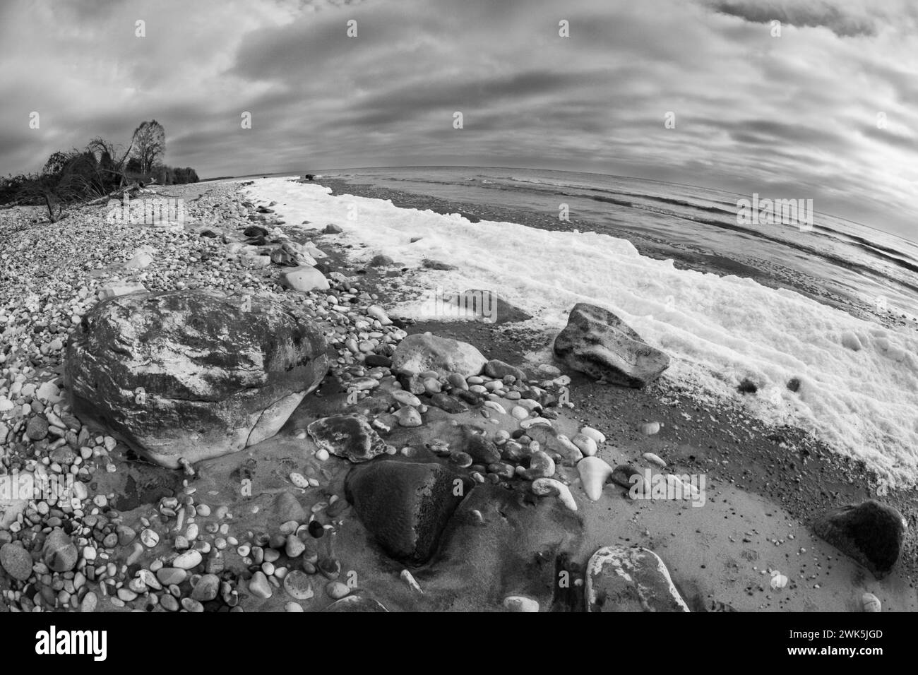These Black and white images are of the Door County Peninsula located