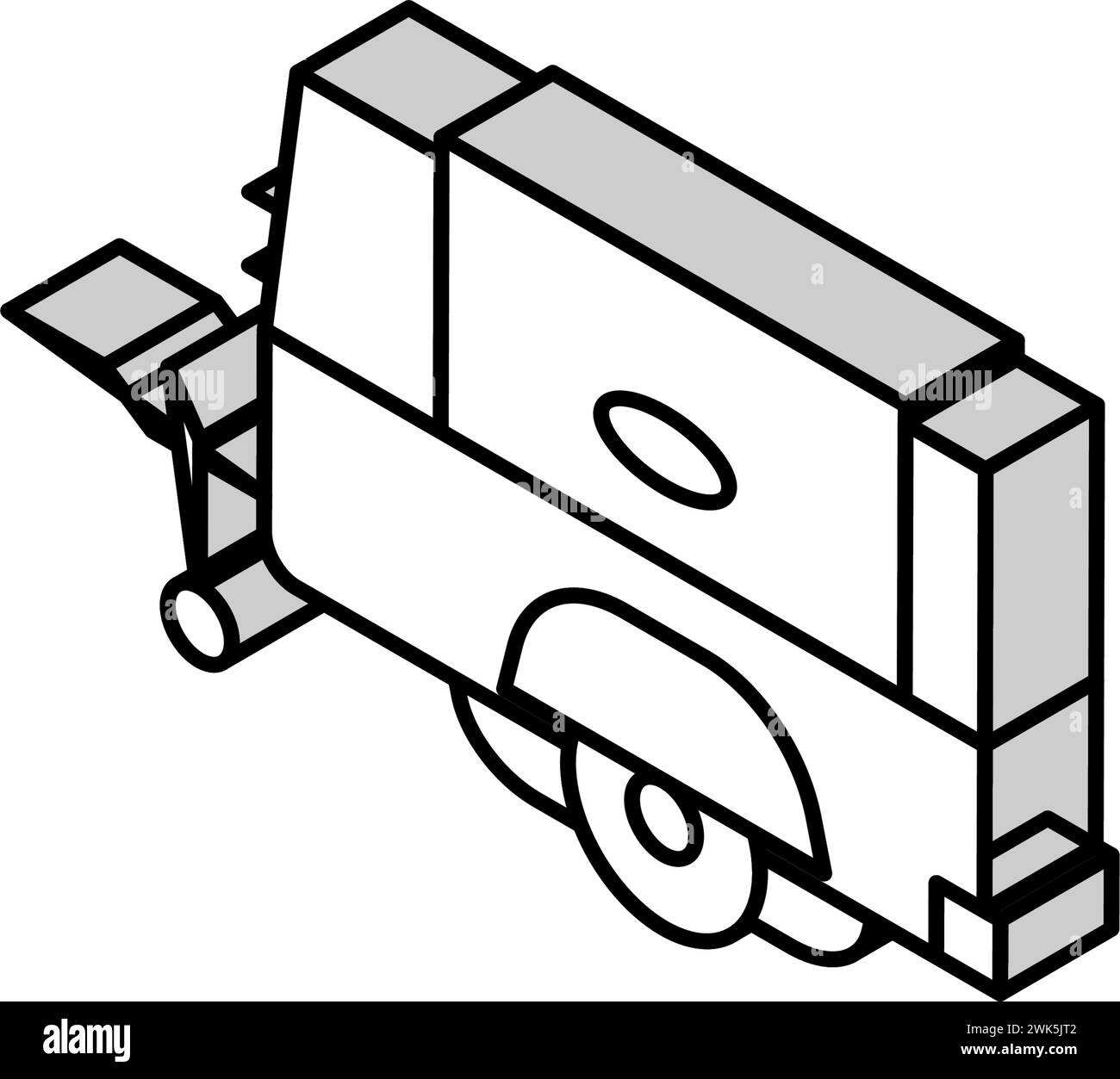 diesel air compressor isometric icon vector illustration Stock Vector ...