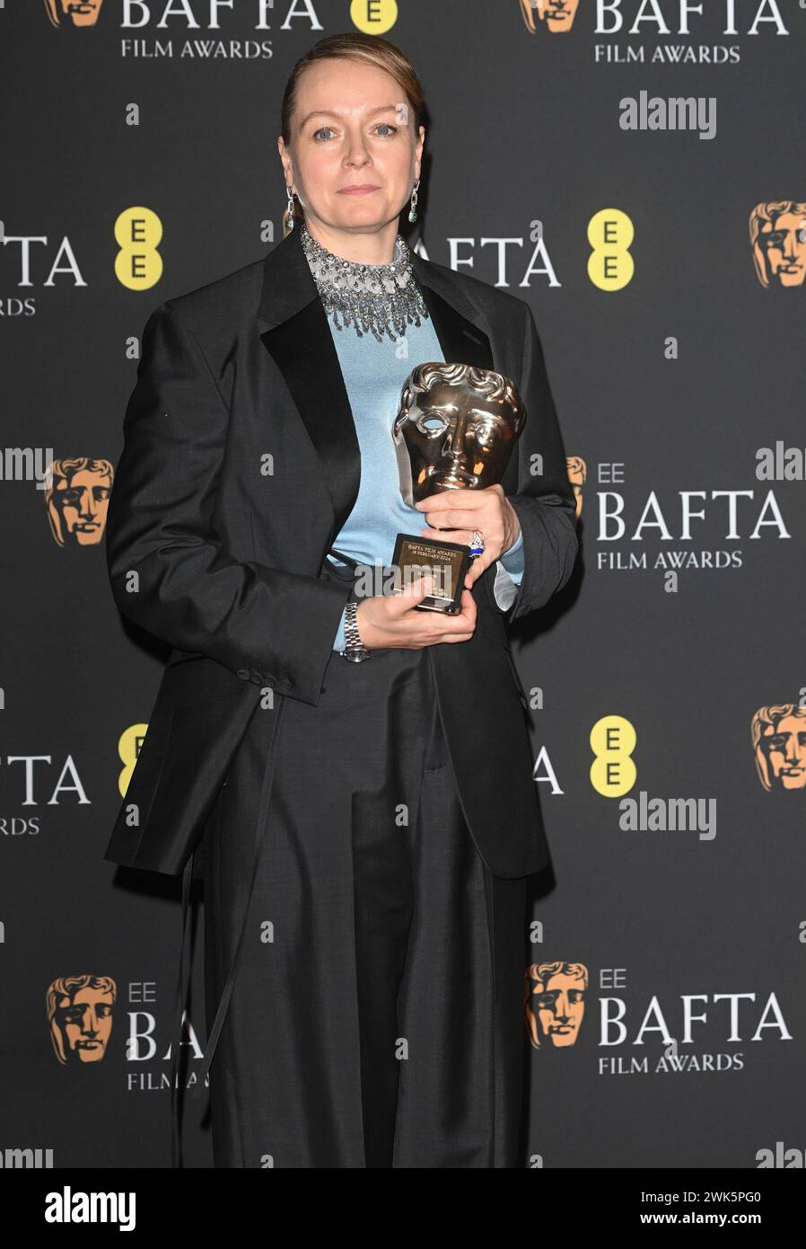 London, UK. 18th Feb, 2024. British actress Samantha Morton attends the Winners Room at the EE BAFTA Film Awards at Royal Festival Hall in London, England on Sunday, February18, 2024. Photo by Rune Hellestad/ Credit: UPI/Alamy Live News Stock Photo