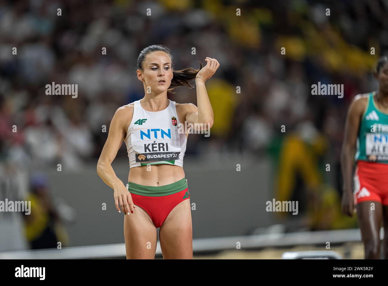 Bianka KÉRI participating in the 800 meters hurdles at the World