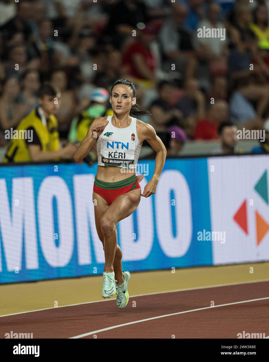Bianka KÉRI participating in the 800 meters hurdles at the World