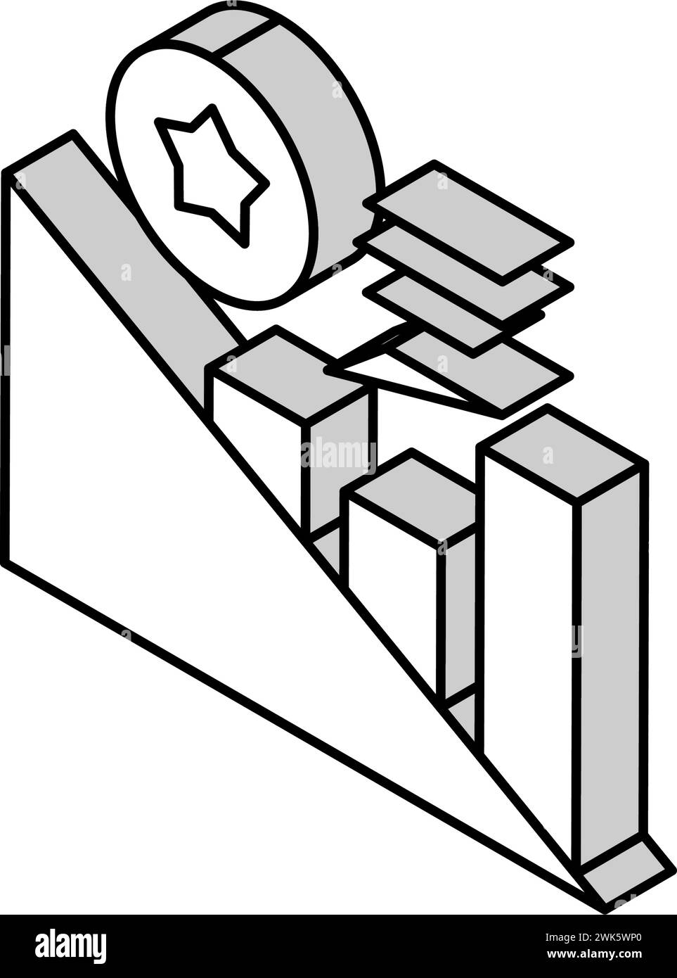 infographic bonus isometric icon vector illustration Stock Vector Image ...